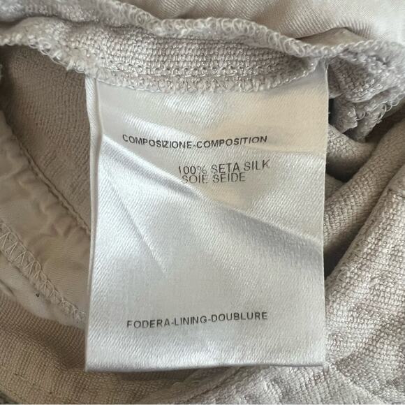 Gucci Women’s Vintage Midrise Silk Off White Cream Cropped Trousers Pants Small - Picture 10 of 12